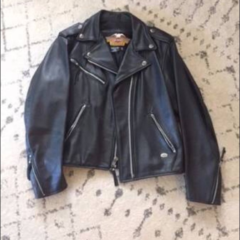 Harley Davidson leather riding jacket